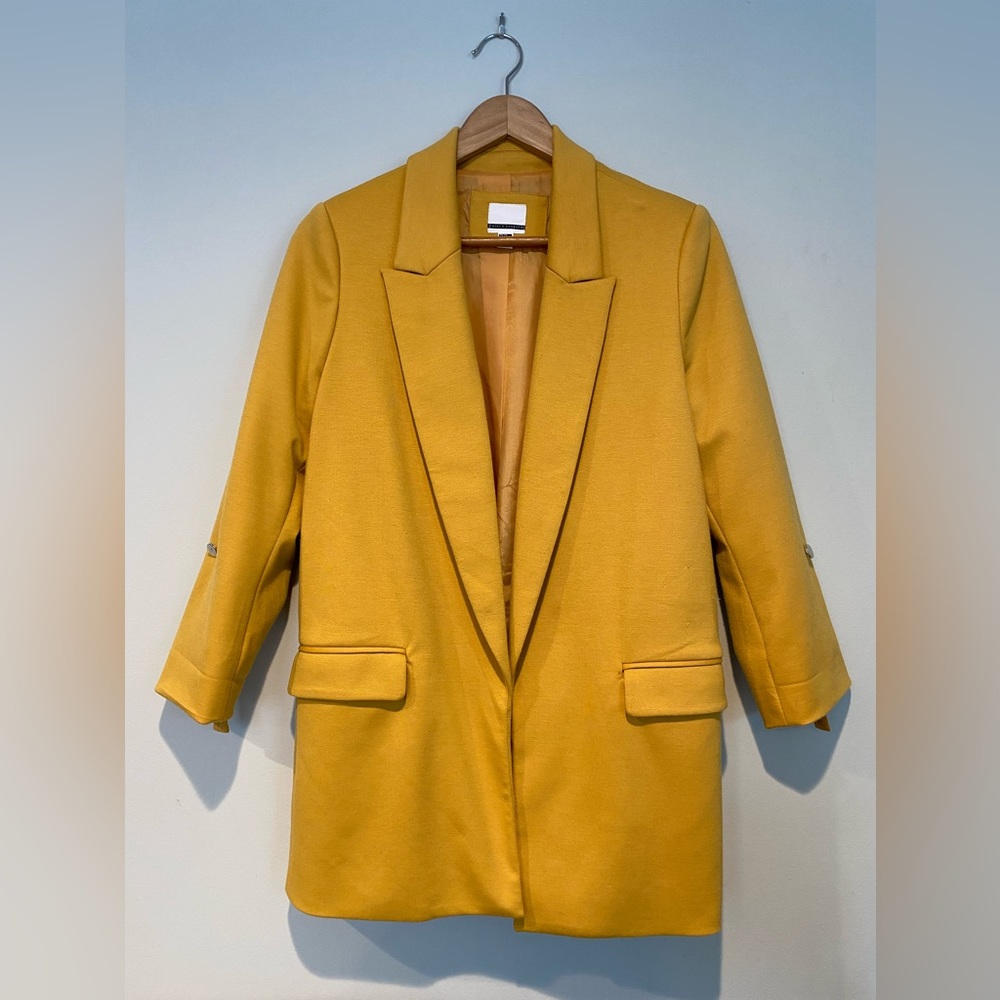 Mustard Yellow Jules & Leopold Open Blazer